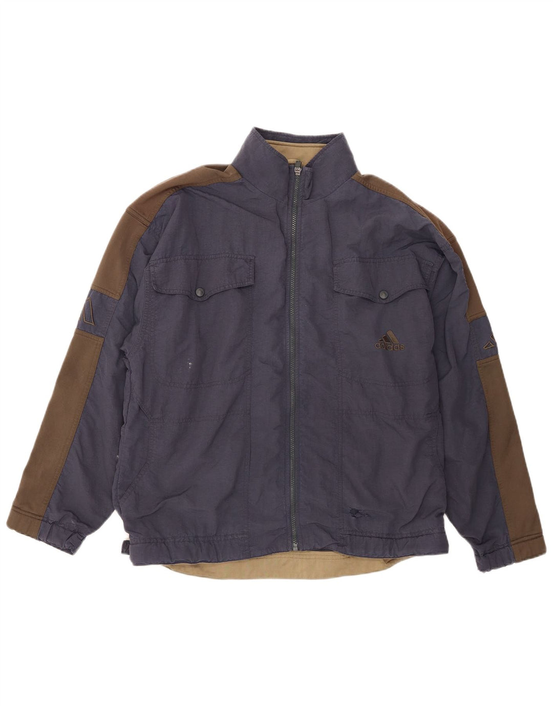 Jachetă Bomber pentru bărbați Adidas Marea Britanie 40/42 Mediu Bleumarin Poliester Bloc de culoare