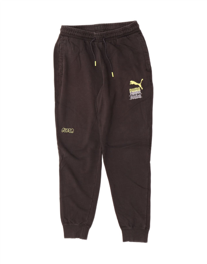 Pantaloni de trening cu grafică Puma pentru bărbați Pantaloni de jogging mediu negru