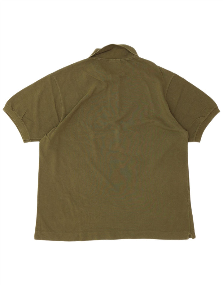 Tricou polo LACOSTE pentru bărbați mărimea 5 mare bumbac kaki