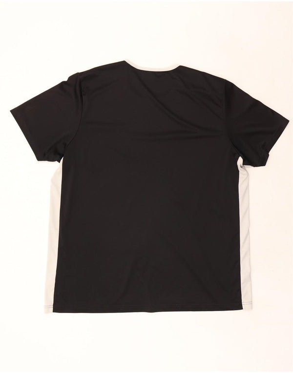 Tricou ADIDAS Climalite pentru bărbați, 2XL, negru, bloc de culoare