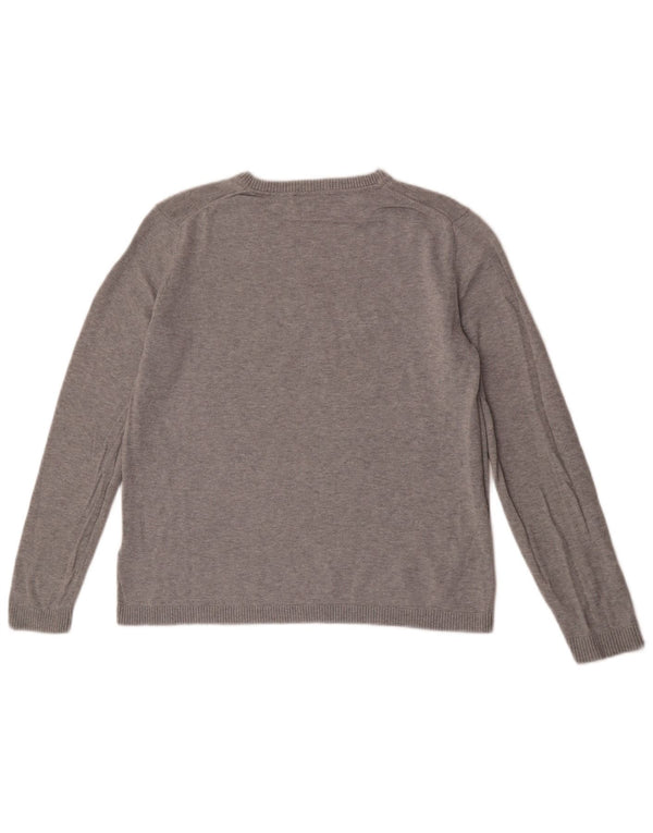 Pulover Tommy Hilfiger pentru damă, cu gât de barcă, UK 18 XL, gri pete
