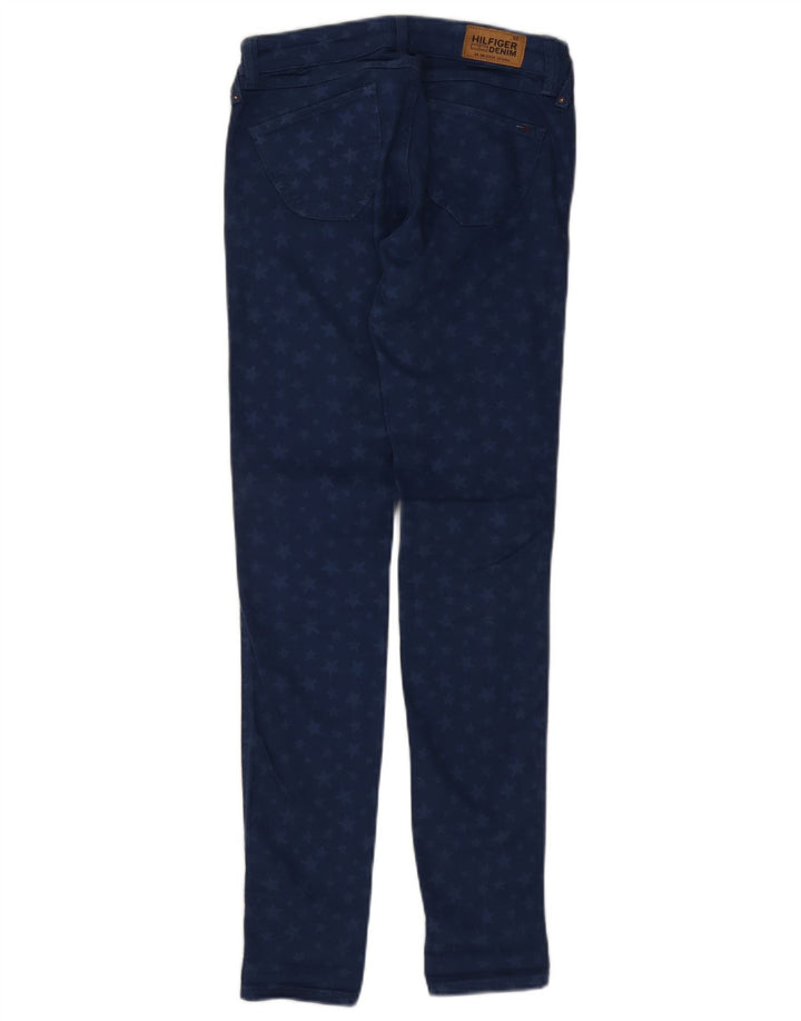 Blugi skinny pentru femei Tommy Hilfiger cu model abstract L26 L32 bleumarin