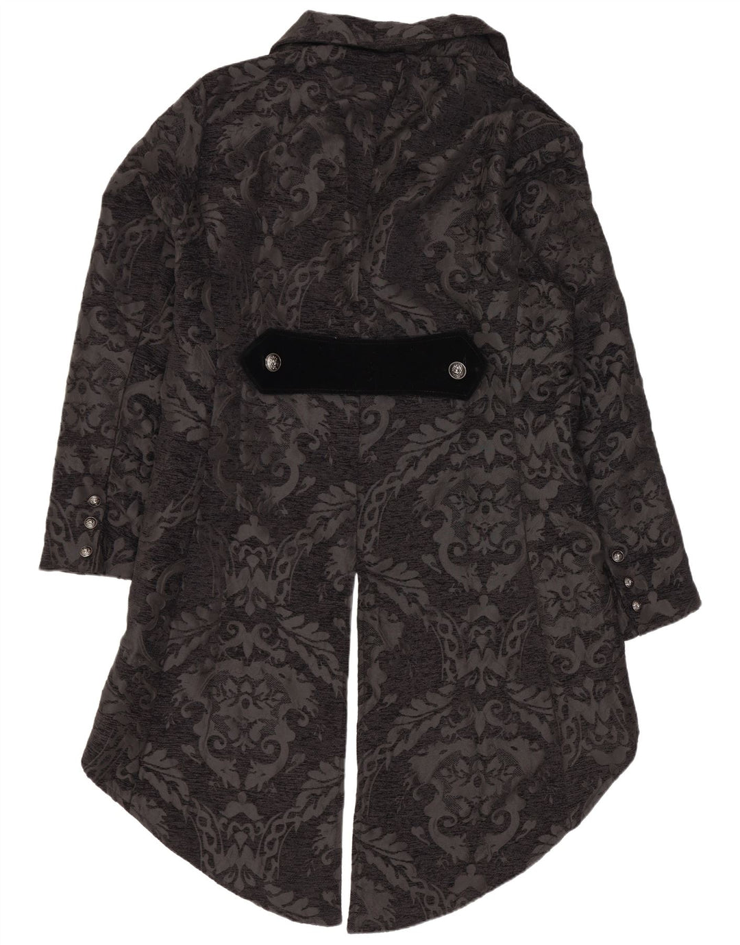 Jachetă vintage pentru femei frac pentru femei UK 20 2XL Negru Paisley