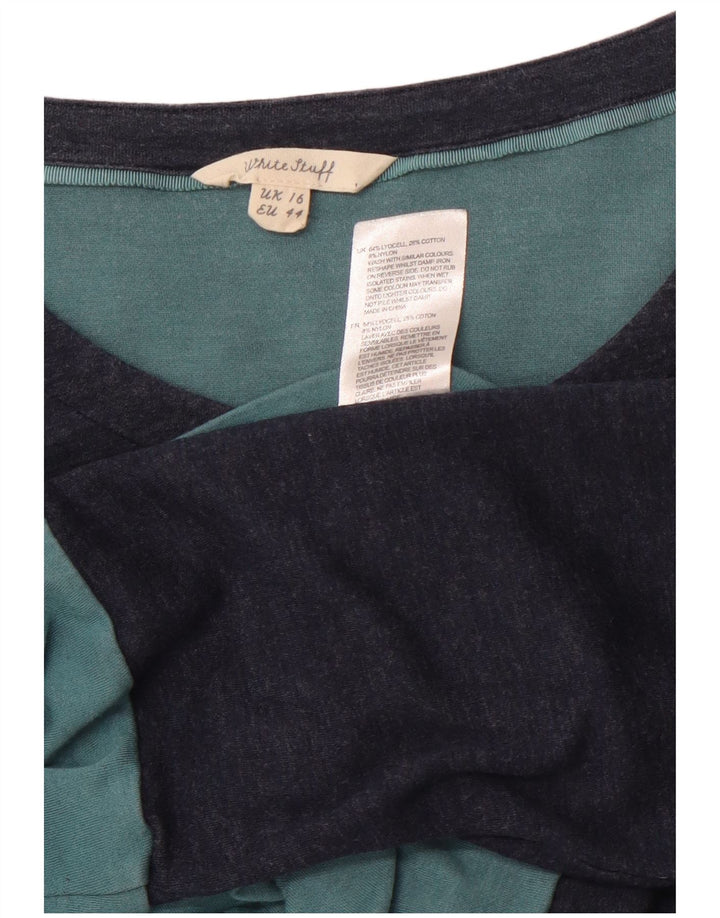 WHITE STUFF Rochie A-Line pentru femei UK 16, mare, bleumarin, color block