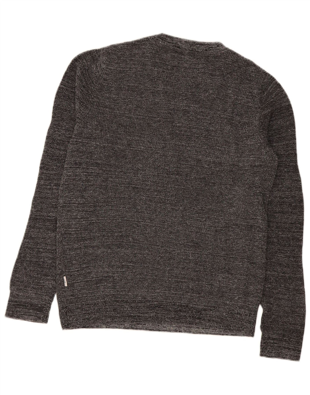 Pulover Jack & Jones pentru bărbați, cu tăiere obișnuită, cu fermoar, cu gât, mic, pete gri