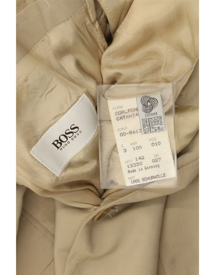 Blazer pentru bărbați HUGO BOSS cu 2 nasturi UK 38 Medium Bej Lână nouă