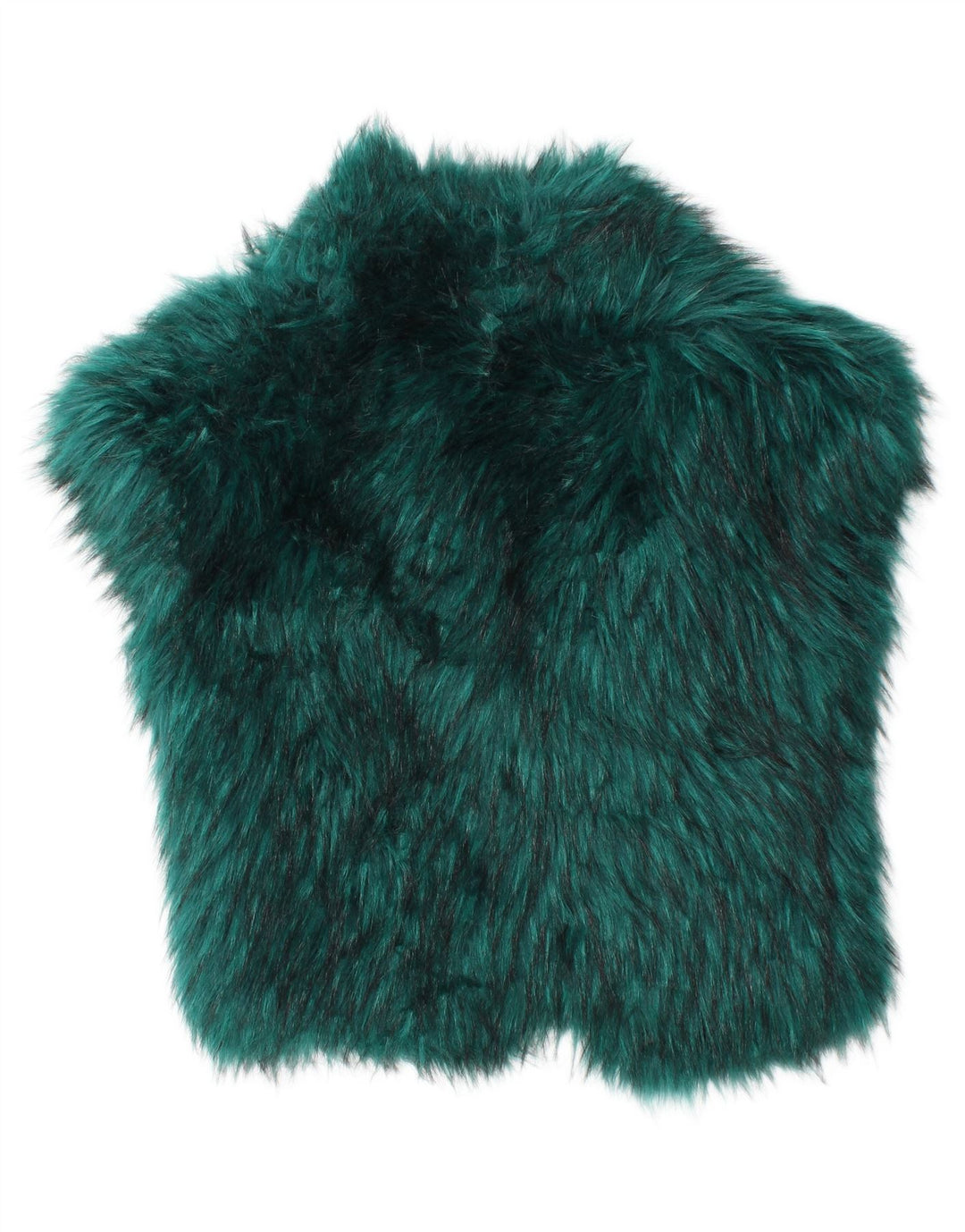 Gilet GUESS pentru femei cu blană artificială, cu ajustare largi, UK 10, mic, verde, modacryl