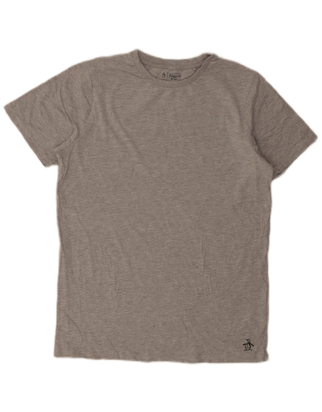 Tricou pentru bărbați Penguin Top mare, gri bumbac cu pete