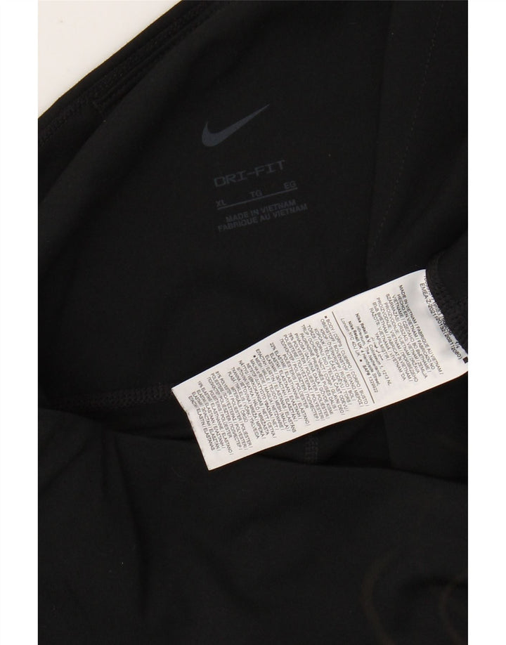 Leggings crop Dri Fit NIKE pentru femei UK 18 XL poliester negru