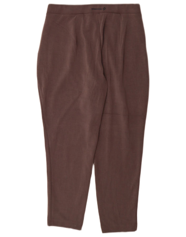 Pantaloni tăiați conici pentru femei Superdry UK 14 Large W34 L27 Gri modal