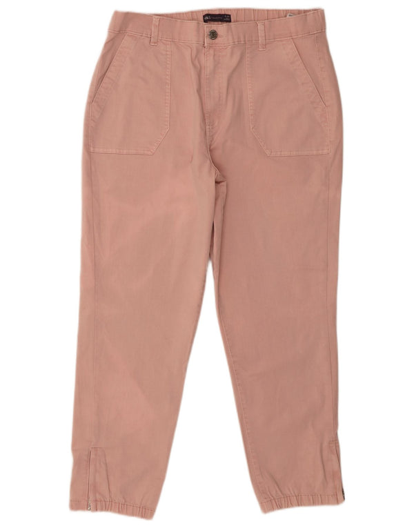 Marks & Spencer Joggeri pentru femei Pantaloni chino UK 16 Large W36 L26 Roz