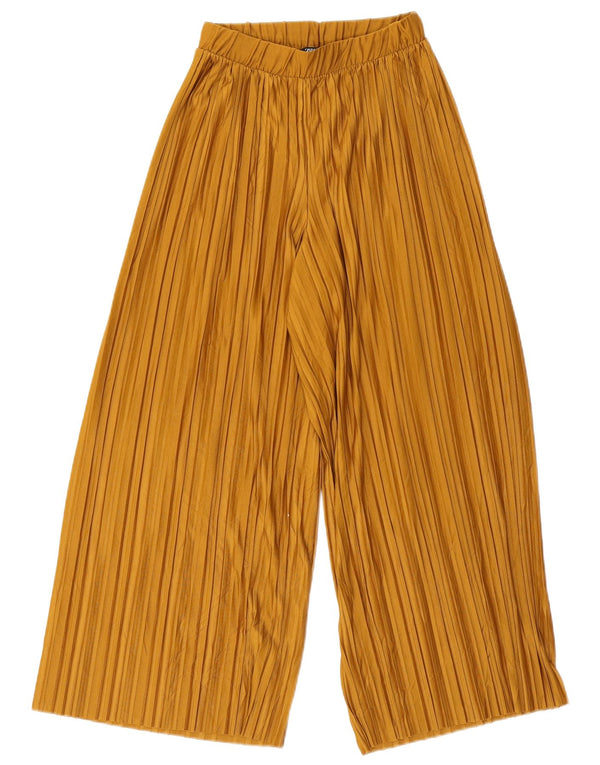 Pantaloni tăiați pentru femei Zara cu picioare largi Mici L26 L23 Bej Poliester