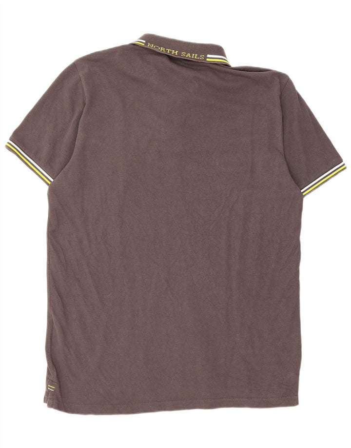 Tricou polo North Sails pentru bărbați, bumbac gri mediu