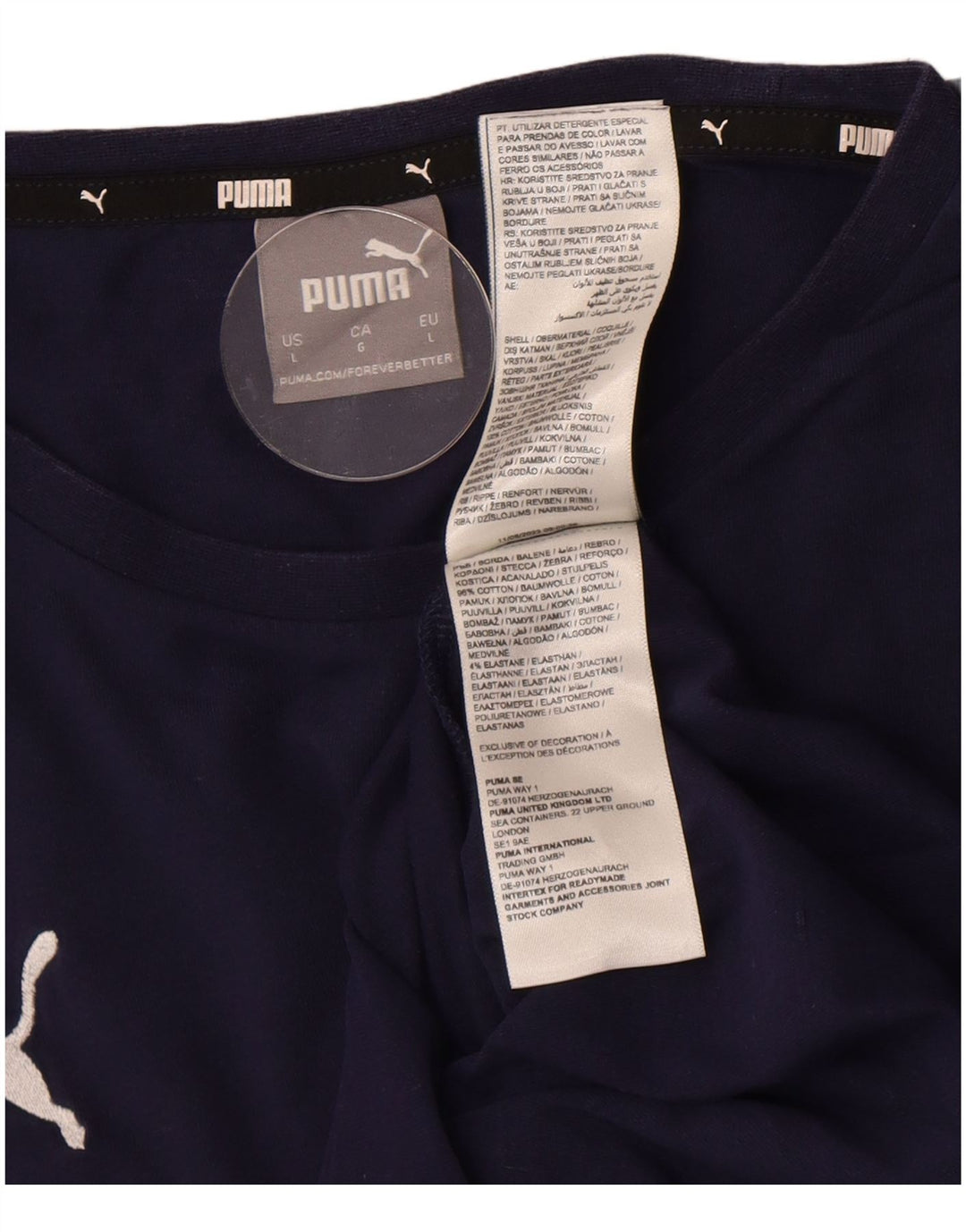 Tricou pentru bărbați Puma Top mare din bumbac bleumarin