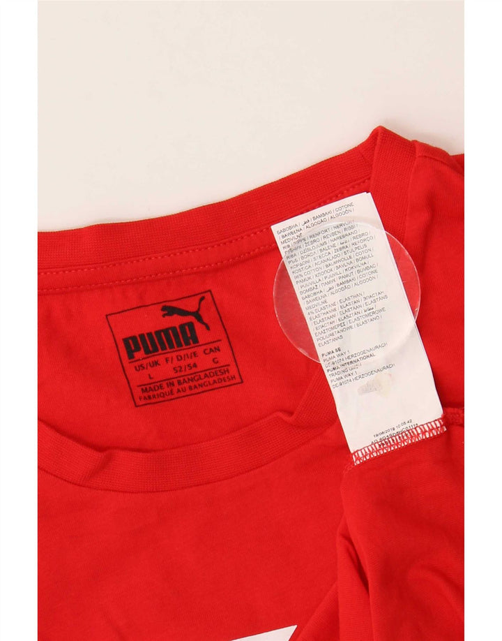 Tricou grafic Puma pentru bărbați Top mare bumbac roșu
