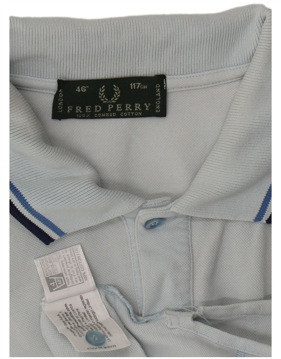 Cămașă polo Fred Perry pentru bărbați, mare, albastru, bumbac