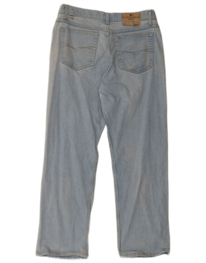 Blugi pentru femei Marks & Spencer cu picioare largi W34 L29 Bumbac albastru