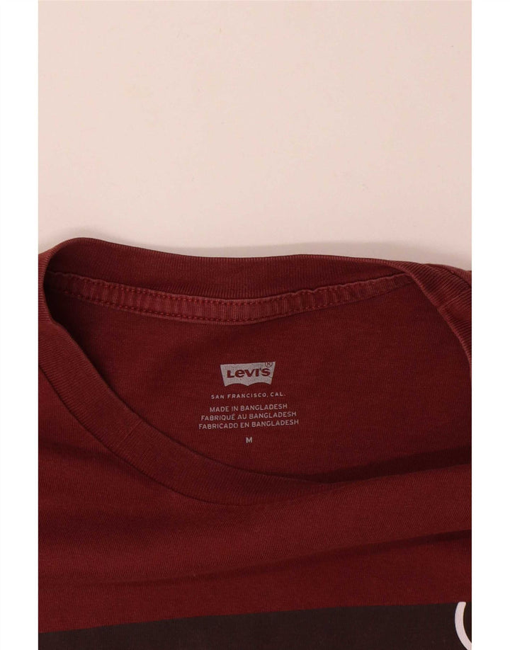 Tricou grafic pentru bărbați Levi's Top Medium Burgundy Bumbac