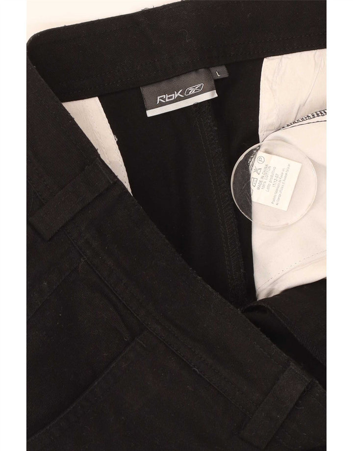 Pantaloni scurti cargo Reebok pentru bărbați, mari W34, bumbac negru