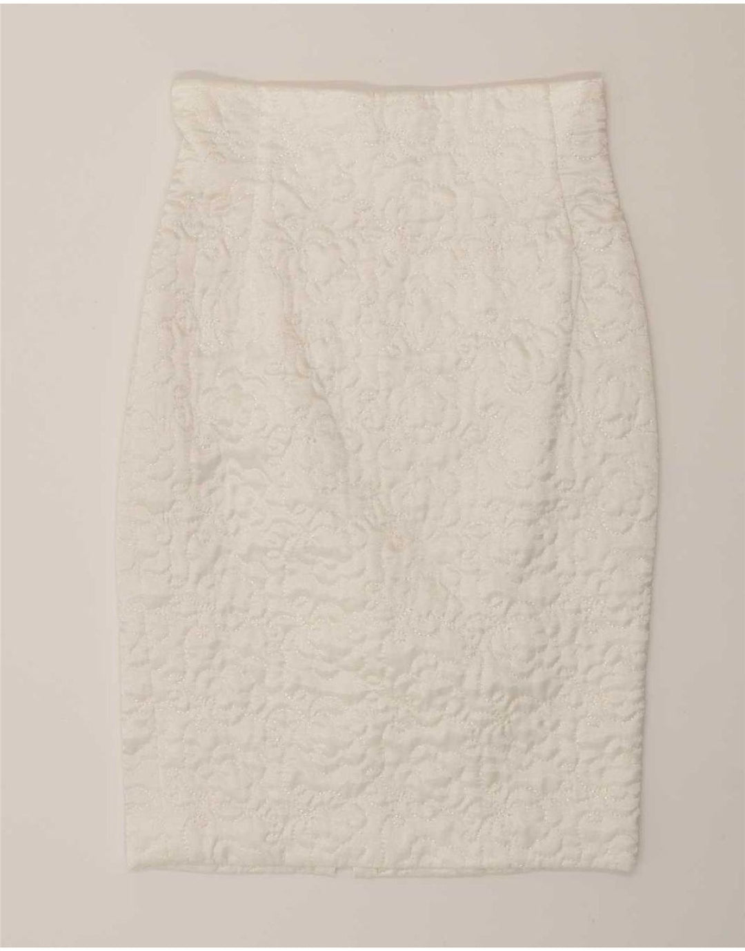 Set fuste 2 piese Vintage pentru femei IT 44 Medium W28 Viscoza alba
