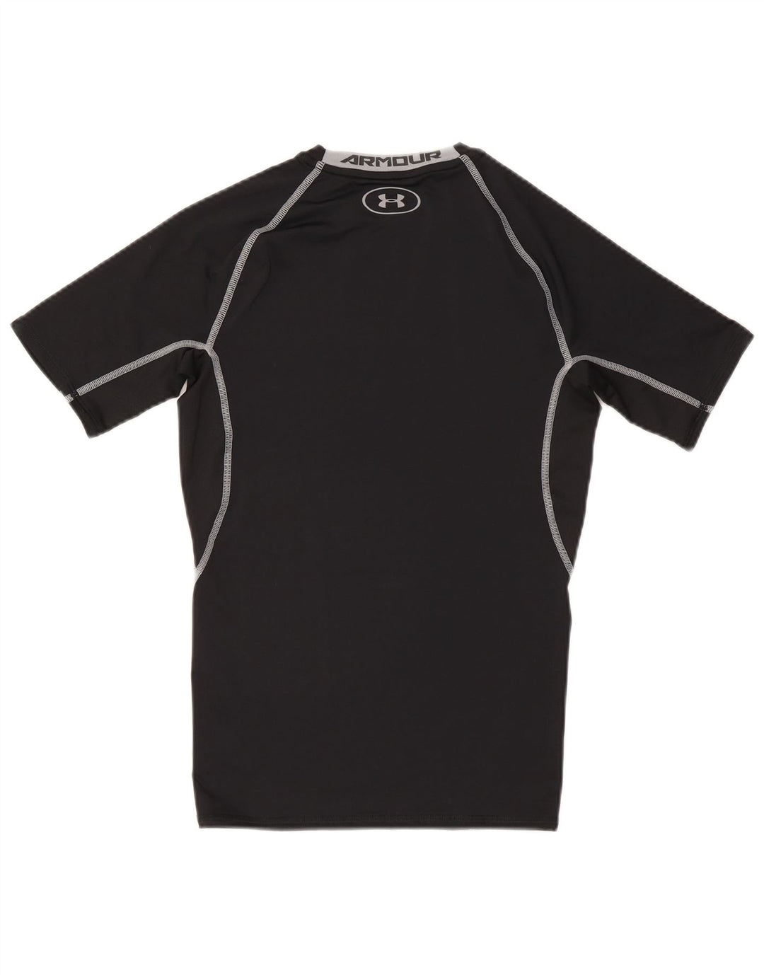 Tricou grafic Under Armour pentru bărbați Heat Gear Top Mediu Poliester Negru