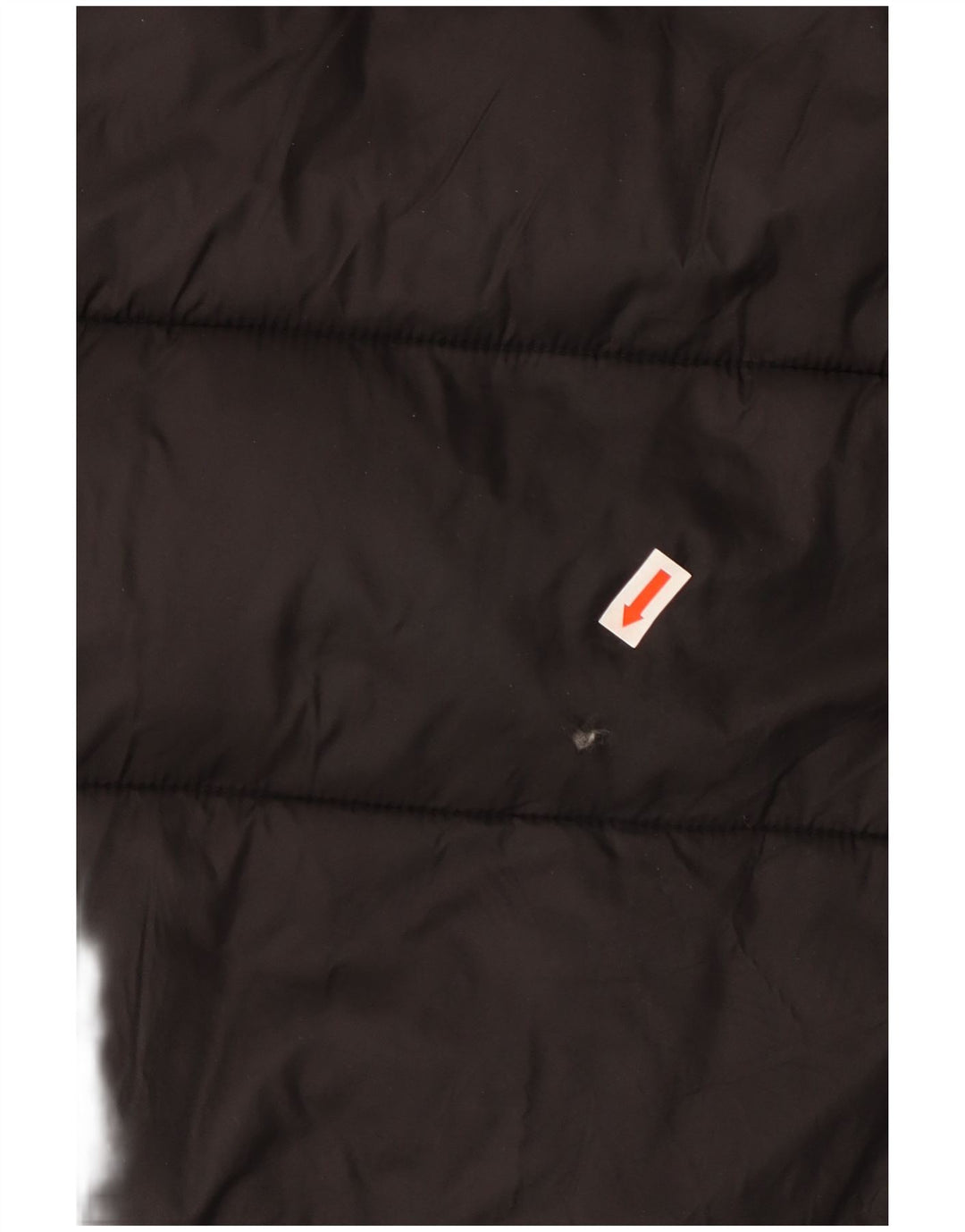 Palton căptușit cu glugă supradimensionat pentru femei ZARA UK 10 Poliester negru mic