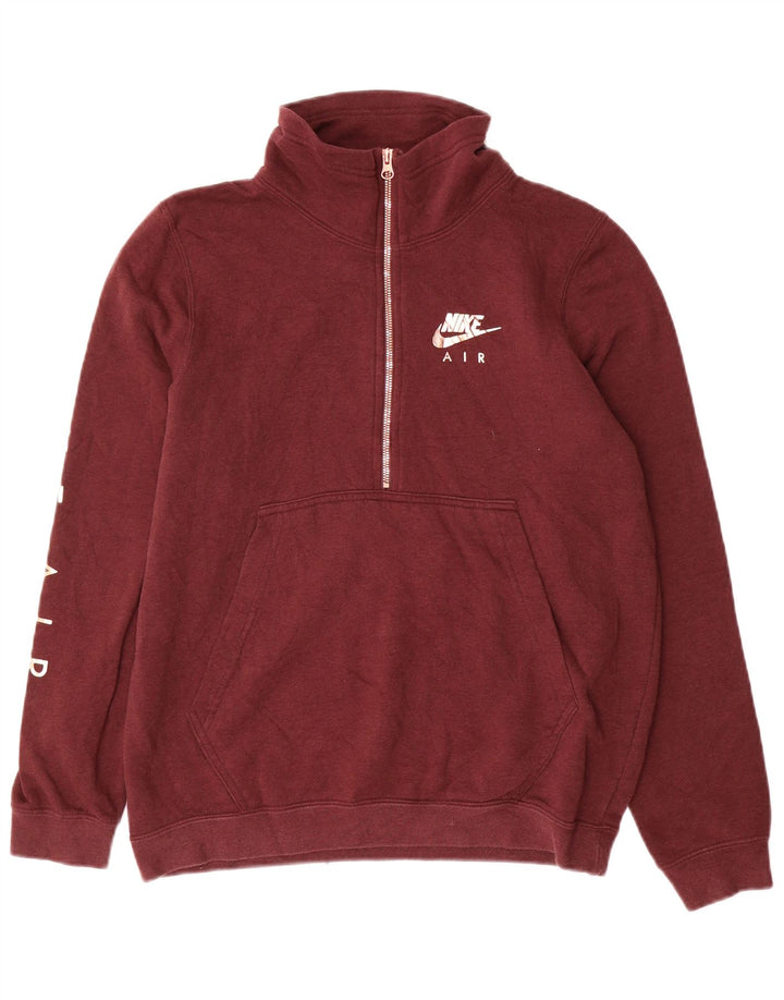 Pulover cu grafic supradimensionat Nike pentru femei UK 10 Mic Bordeaux