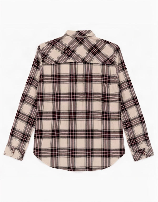 Cămașă de flanel pentru femei Tommy Hilfiger UK 6 XS, viscoză albă în carouri