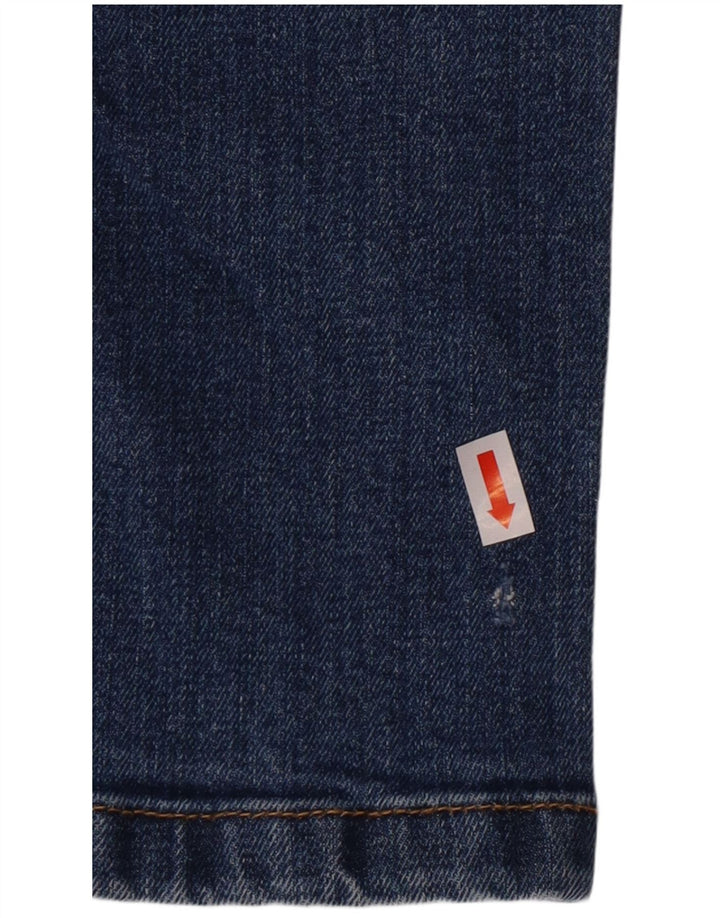 ROY ROGERS Womens Slim Jeans W30 L32 Blue Colourblock Cotton