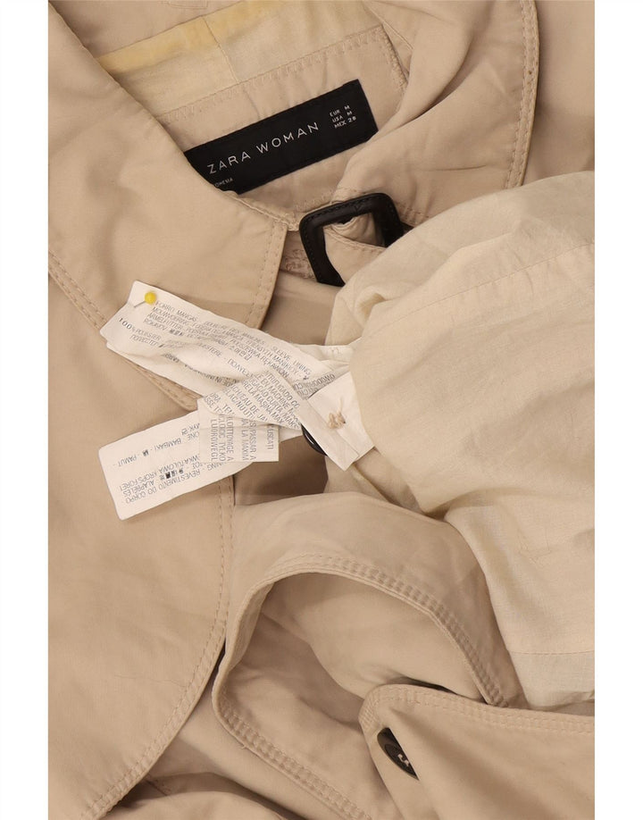 Trenci pentru femei Zara UK 12 Medium Bej Poliester