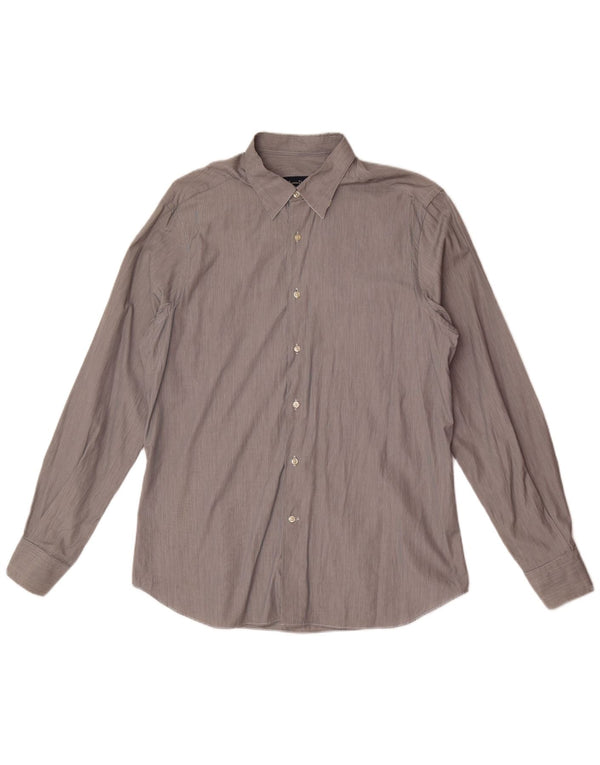 Cămașă Massimo Dutti pentru bărbați, XL, gri cu dungi, bumbac
