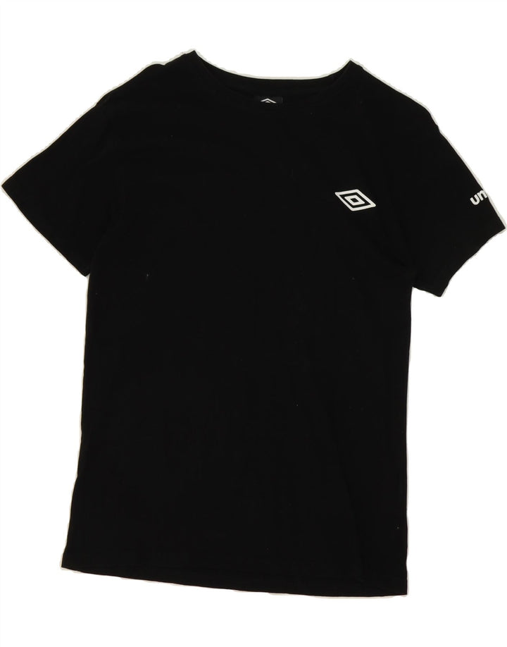 UMBRO Mens T-Shirt Top Medium Black Cotton Vintage Umbro and Second-Hand Umbro from Messina Hembry 
