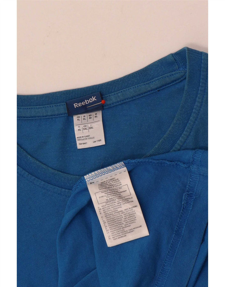 Tricou grafic pentru bărbați Reebok Top XL Blue Bumbac