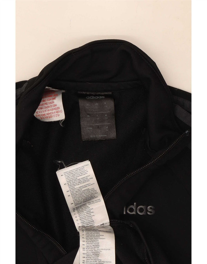 Adidas Boys Climalite Trening Top Jachetă 6-7 ani poliester negru