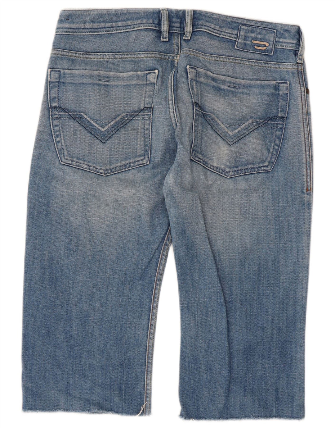 Pantaloni scurți din denim pentru bărbați Diesel W30, bumbac albastru mediu