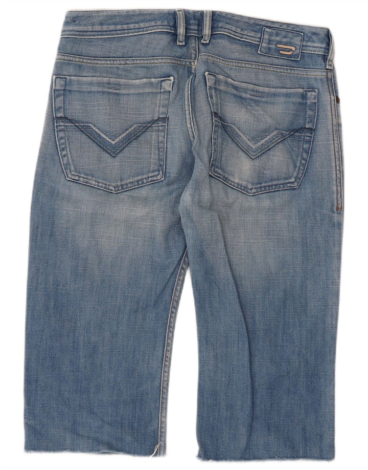 Pantaloni scurți din denim pentru bărbați Diesel W30, bumbac albastru mediu