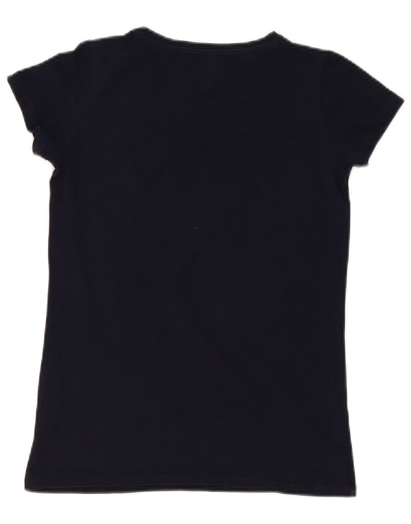 Tricou cu grafică Rifle pentru femei Top UK 12 Medium Bleumarin Bumbac
