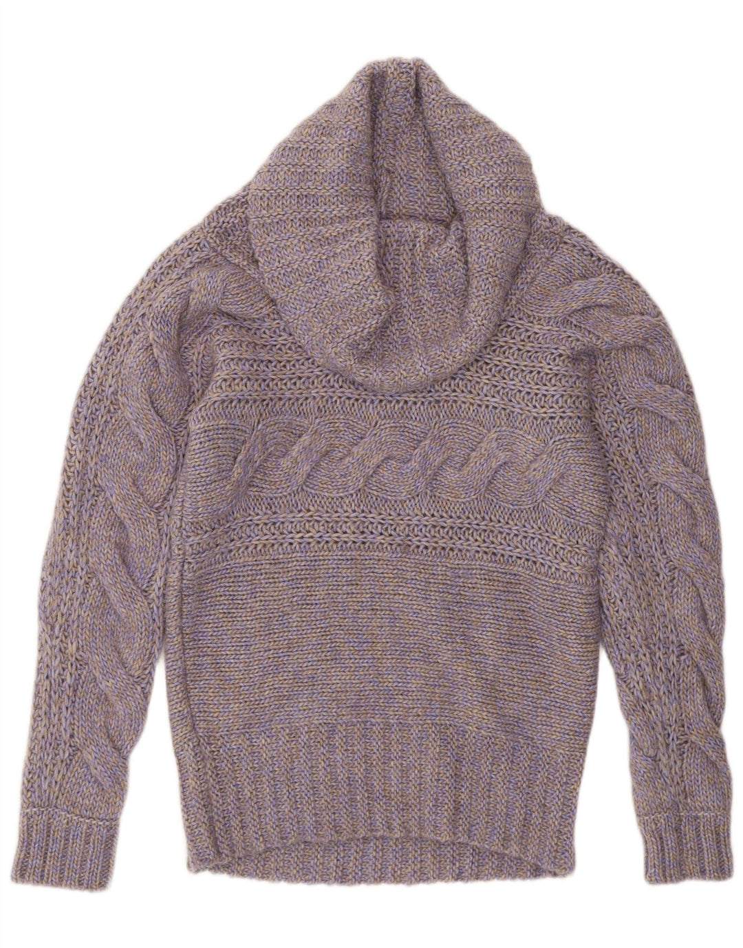 Pulover pentru femei Esprit cu gât rulat din lână violet mediu UK 14