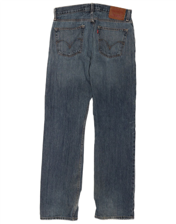 Blugi drepți slim, învechiți, pentru bărbați Levi's 514, W32 L34, bumbac albastru