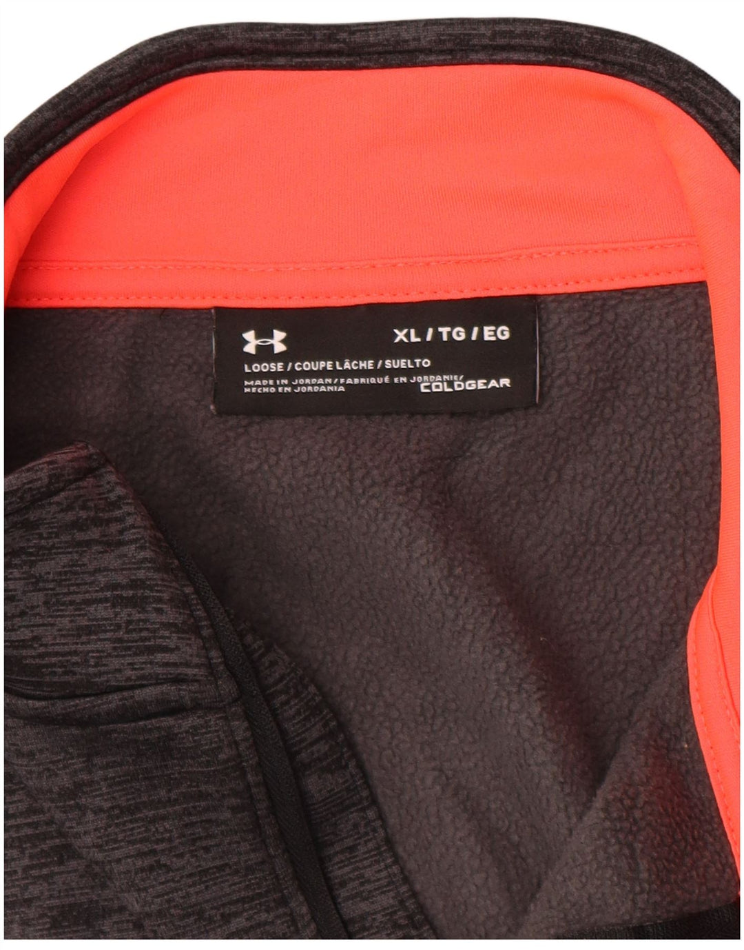 Hanorac pentru bărbați UNDER ARMOUR Cold Gear, cu fermoar, cu gât, XL, gri pete