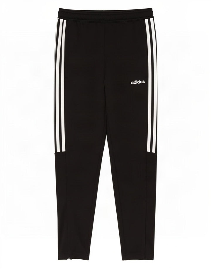 Pantaloni de trening Adidas baieti 11-12 ani poliester negru