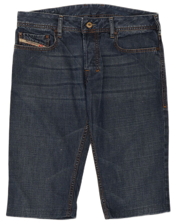 Pantaloni scurți din denim pentru bărbați Diesel W31, bumbac albastru mediu