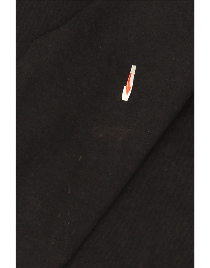 Pulover cu grafic pentru femei Superdry UK 12 Bumbac mediu negru