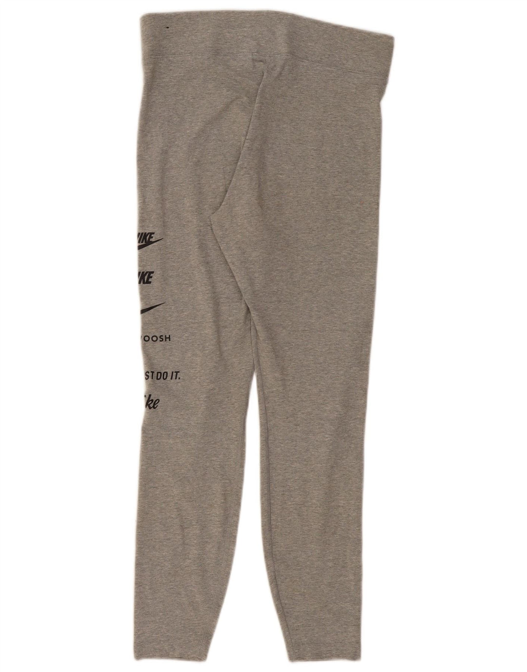 Leggings grafic NIKE pentru femei UK 14, mare, gri bumbac