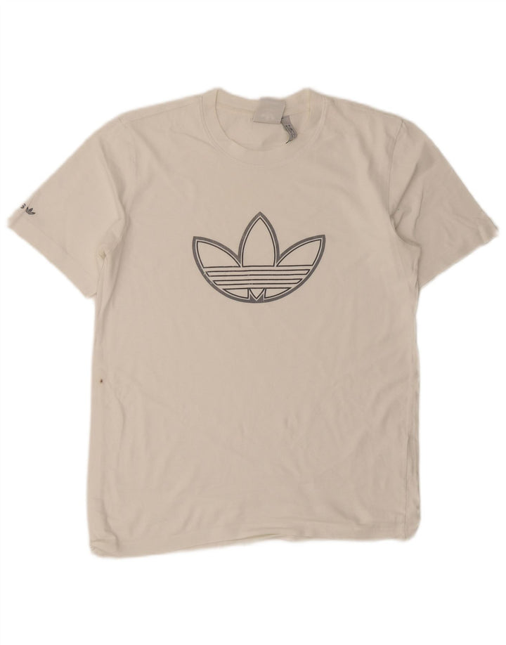 Tricou grafic pentru bărbați Adidas Top mic alb