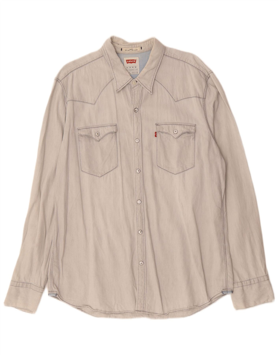 Cămașă LEVI'S Slim Fit XL Bumbac Albastru