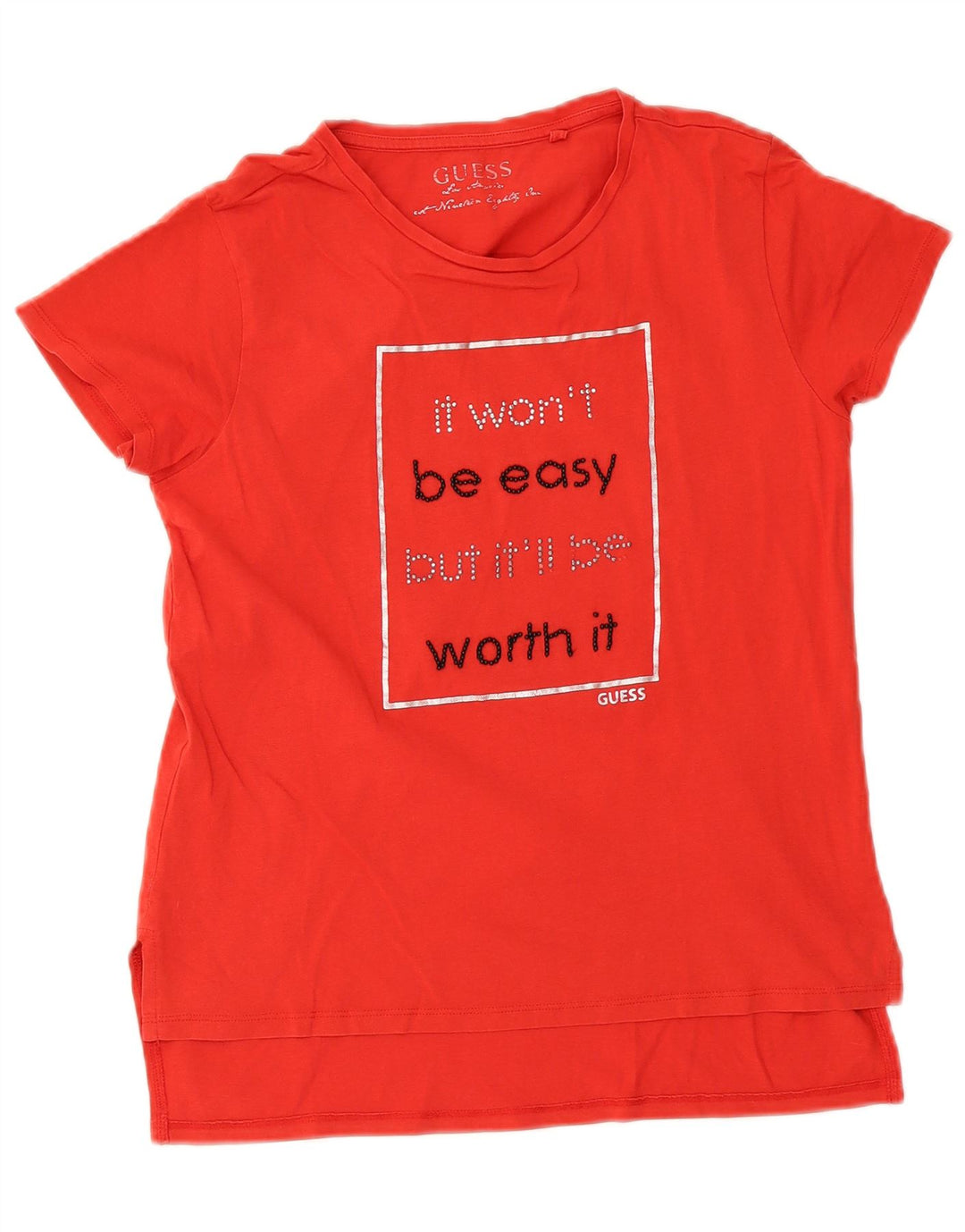 Tricou grafic Guess pentru femei Top UK 12 Medium Red