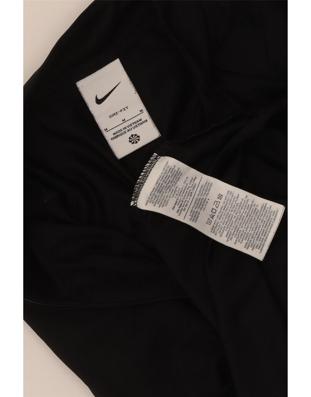 Jachetă de top pentru trening Nike Dri Fit pentru femei UK 12 Poliester mediu negru