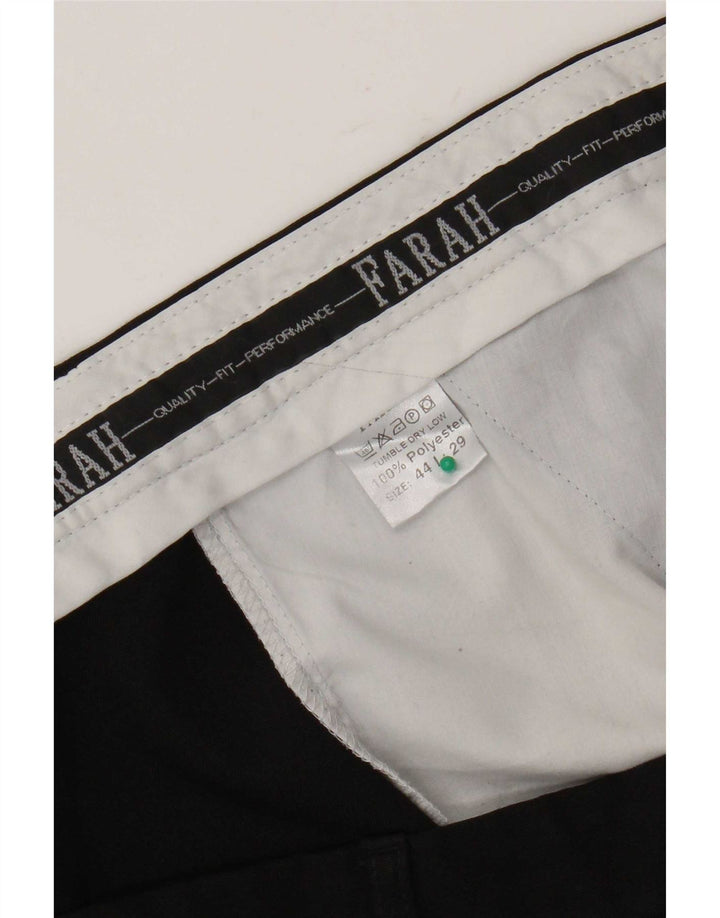 Farah Pantaloni Chino Drepți Bărbați L44 L29 Poliester negru