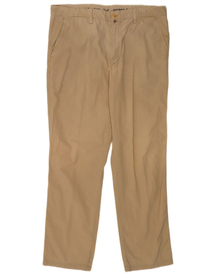 Pantaloni chino obișnuiți pentru bărbați Avirex L38 L32 bumbac kaki